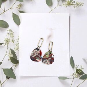 Abstract Multicolor handmade Earrings